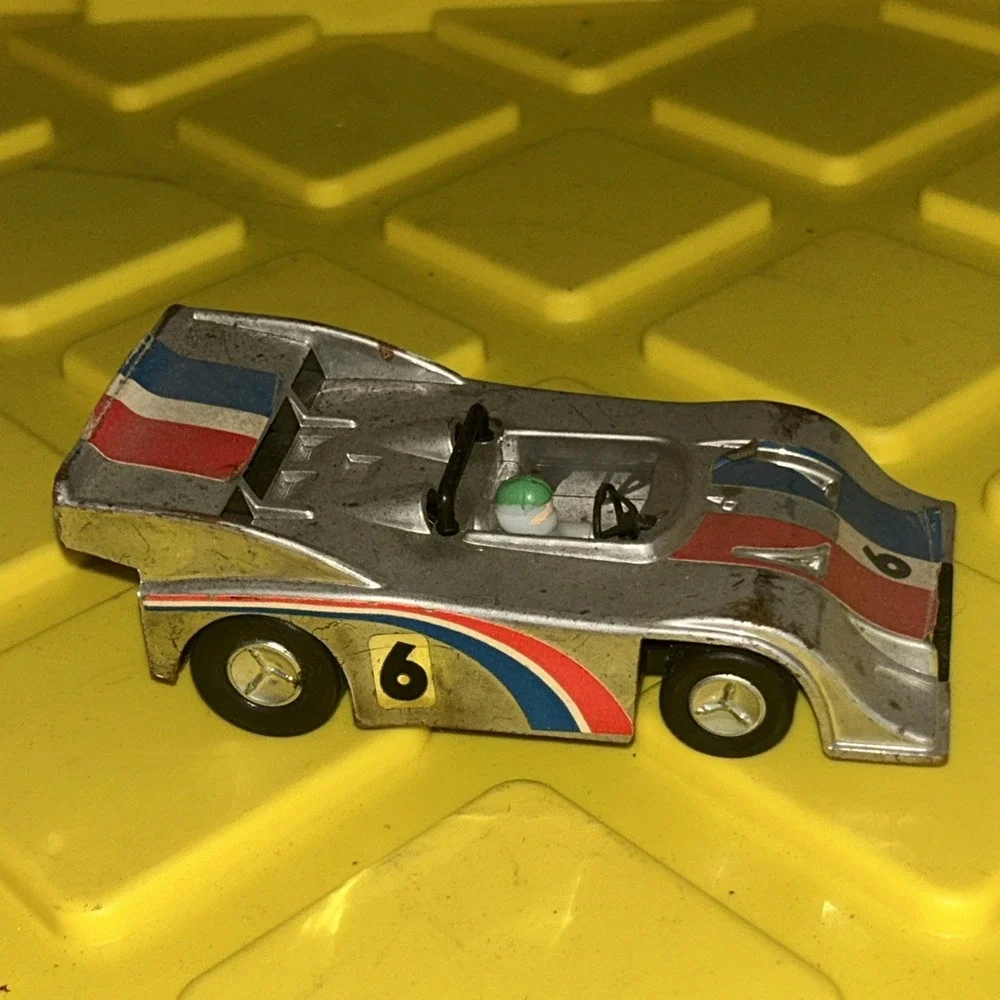 Vintage ZEE Toys Race Car Porsche 917 Can-Am‎ No. 1046 #6 Silver E1